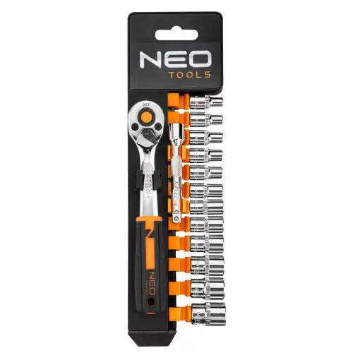 Exkluzív ajánlat NEO TOOLS Dugókulcskészlet 1/4", 14db