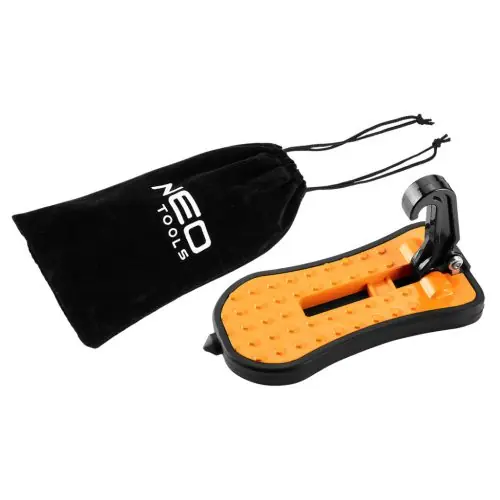 NEO TOOLS Univerzális autólépcső, 3az1-ben szerszám lépcső tetőcsomagtartóhoz, üvegtörő, telefontartó Azonnali szállítás