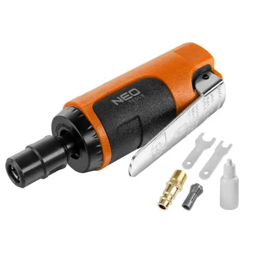 Végkiárusítás NEO TOOLS Pneumatikus egyenes csiszoló 1/4", 1/8", 6mm/3mm, 25000rpm