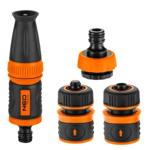 Prémium NEO TOOLS Öntözőfej csatlakozókkal 1/2", 4db