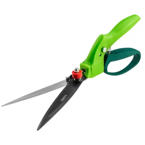 VERTO Fűszegélynyíró olló 340mm, penge 130mm, 360fokban forgatható Végkiárusítás