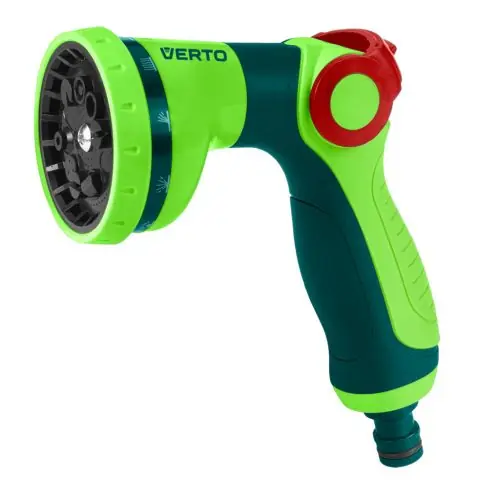 Azonnal elérhető VERTO Öntözőpisztoly 10 funkciós, hüvelykujj szabályozás