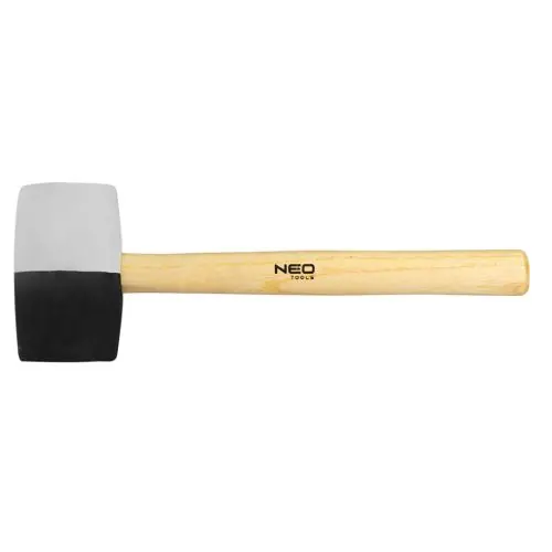 Szuper akció NEO TOOLS Gumikalapács 63mm 680g,fekete fehér