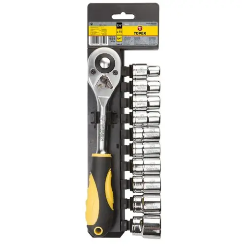 TOPEX Dugókulcskészlet 1/2", 11db Árengedmény