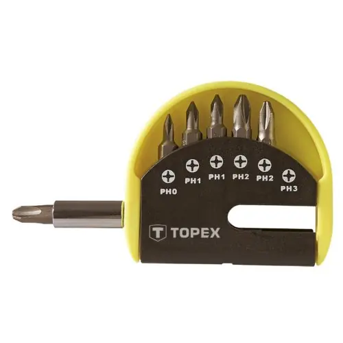 TOPEX Csavarhúzó bitkészlet 6db Különleges ajánlat