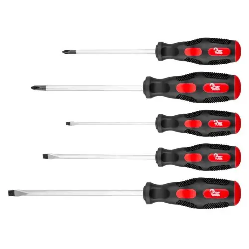 Kedvezmény Top Tools Csavarhúzó készlet, 5db, sárga piros