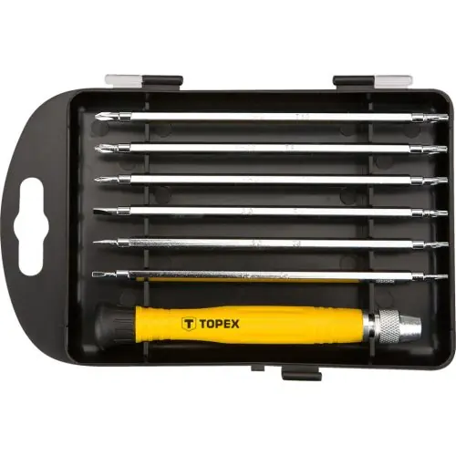 Vásárlói kedvenc TOPEX Műszerész, precíziós csavarhúzó készlet 7db