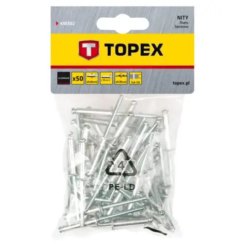 TOPEX Popszegecs 4.8x10mm, 50db Árcsökkenés