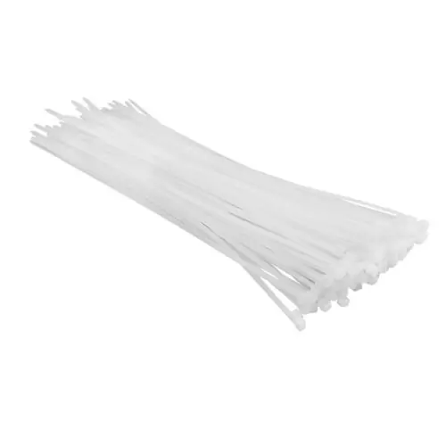 Top Tools Kábelkötegelő, gyorskötöző, 3.6mmx300mm, fehér, 100db Azonnali szállítás