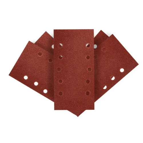 GRAPHITE Csiszolópapír tépőzáras 115x230mm, K80, lyukas, 5db Biztonságos fizetés