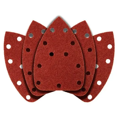 GRAPHITE Csiszolópapír deltacsiszolóhoz, tépőzáras, 11 lyukas 140x140x80mm, K40, 5db Nézd meg most