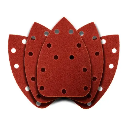 GRAPHITE Csiszolópapír deltacsiszolóhoz, tépőzáras, 11 lyukas 140x140x80mm, K80, 5db Akciós ár