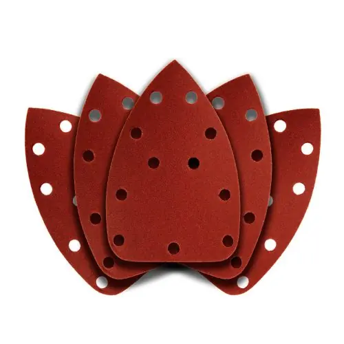 Biztonságos vásárlás GRAPHITE Csiszolópapír deltacsiszolóhoz, tépőzáras, 11 lyukas 140x140x80mm, K180, 5db