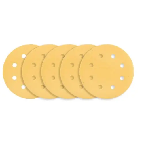 GRAPHITE Csiszolópapír tépőzáras 180mm, K120, 8 lyukakkal, 59G263 csiszológéphez, 5db Ingyenes szállítás