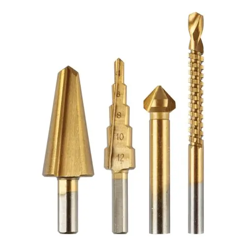 Outlet GRAPHITE Speciális fúrókészlet, maró, süllyesztő, lépcsős, kúpos, HSS-Titán, 4db