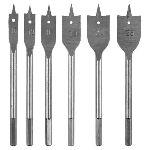 Biztonságos vásárlás GRAPHITE Lapos marófúró készlet, 1/4" hatszög szár, 10,13,16,19,22.25mm