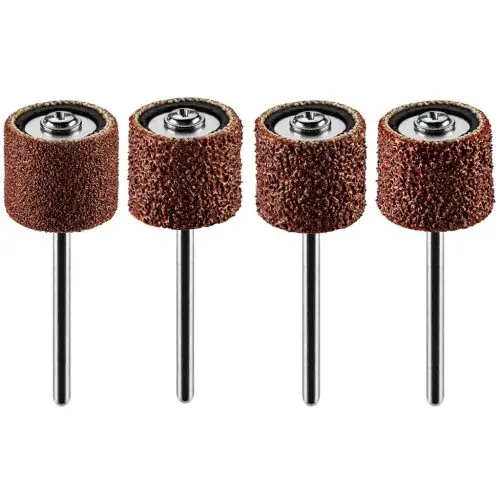 GRAPHITE Csiszolóhüvely 12.7mm, K60, K80, K120, K240, készlet 100db + szár 3.2mm, 2db Prémium