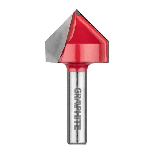 Exkluzív ajánlat GRAPHITE Felsőmaró kés, V-horonymaró 25.4x25.4mm, 8mm