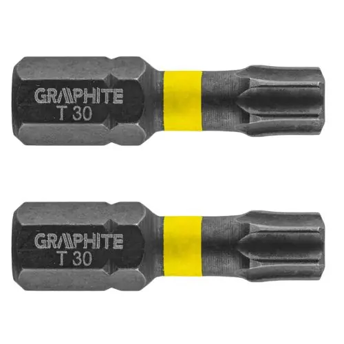 Bestseller GRAPHITE Torziós ütvecsavarozó bit Torx 30x25mm, 2db