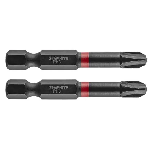 Alacsony ár GRAPHITE Torziós ütvecsavarozó bit PH3x50mm, 2db