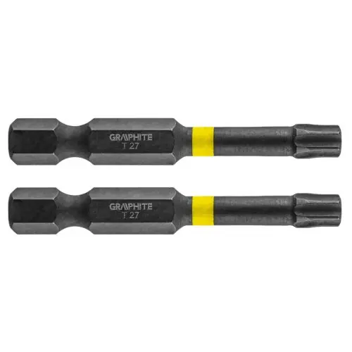 Biztonságos fizetés GRAPHITE Torziós ütvecsavarozó bit Torx 27x50mm, 2db