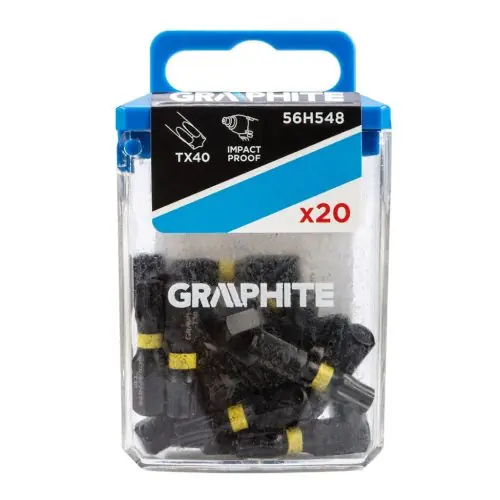Vedd meg most GRAPHITE Torziós ütvecsavarozó bit Torx 40x25mm, 20db