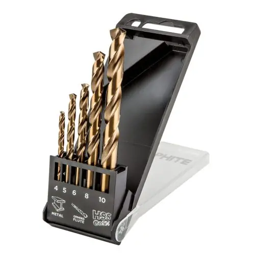 GRAPHITE Csigafúró készlet HSS-Cobalt, 4-10mm, 5db Expressz kézbesítés