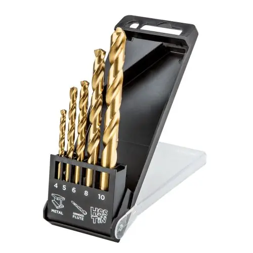 GRAPHITE Csigafúró készlet HSS Titán bevonattal 4-10mm, 5db Kihagyhatatlan ajánlat