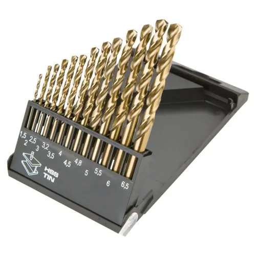 Szezonális akció GRAPHITE Csigafúró készlet HSS Titán bevonattal 1.5-6.5mm, 13db