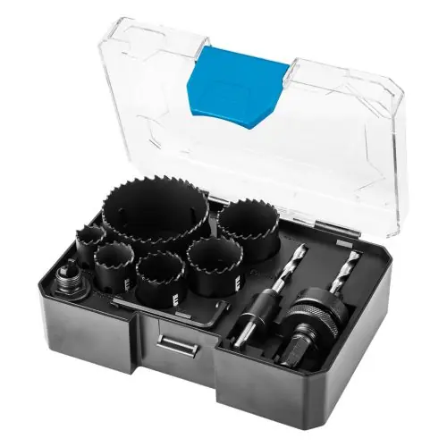 Biztonságos fizetés GRAPHITE Körkivágó készlet, Bi-Metál, HSS-CO8%, 19,25,30,35,40,68mm