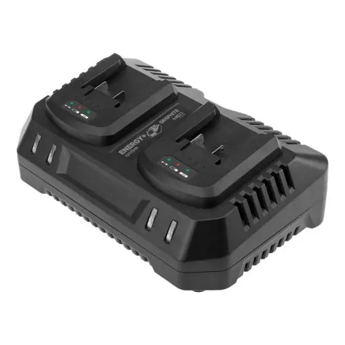 Akciós ár GRAPHITE Akkumulátortöltő dupla ENERGY+ egyakkus rendszerhez, 240W, 2x3A