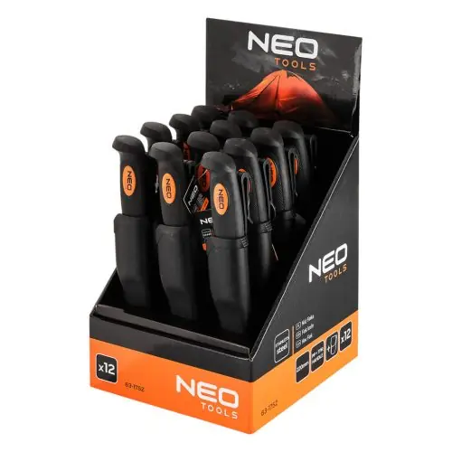 NEO TOOLS Univerzális kés tokkal, 22cm, 3CR13 penge, 2komponensű nyél, rendelési egység: 12db Olcsóbb