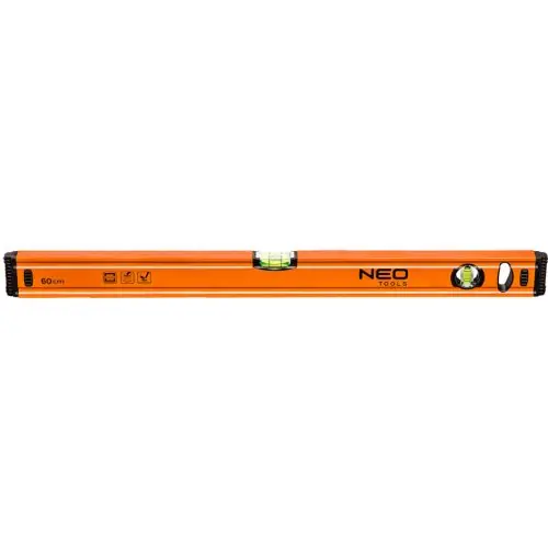 NEO TOOLS Vízmérték 60cm, 2 libella, 1 mart talp Árengedmény