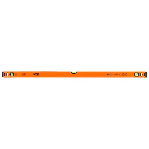 Akciós ár NEO TOOLS Alumínium vízmérték S300, 3 libellás, 120cm