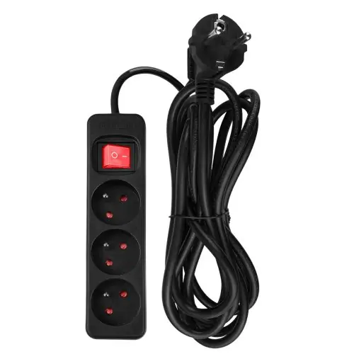 Alacsony ár NEO TOOLS Hálózati elosztó, kapcsolós, 3 aljzat, 3m, 3x1.5mm2 kábel, fekete