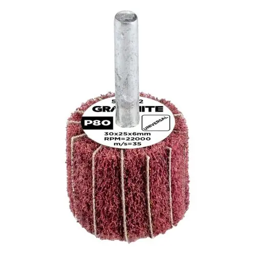 Exkluzív ajánlat GRAPHITE Csiszolókerék csapos, 30x25x6mm, P80
