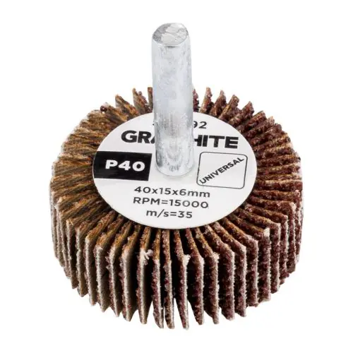 Újdonság GRAPHITE Csiszolókerék csapos 40x15x6mm, P40