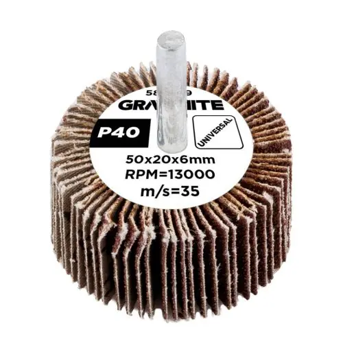 Legkelendőbb GRAPHITE Csiszolókerék csapos 50x20x6mm, P40