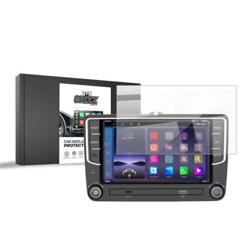 Nézd meg most EgriAuto GRIZZ 1 darabos Autó Kijelzővédő fólia Ceramic Android Radio 2DIN 7" Volkswagen Skoda Seat