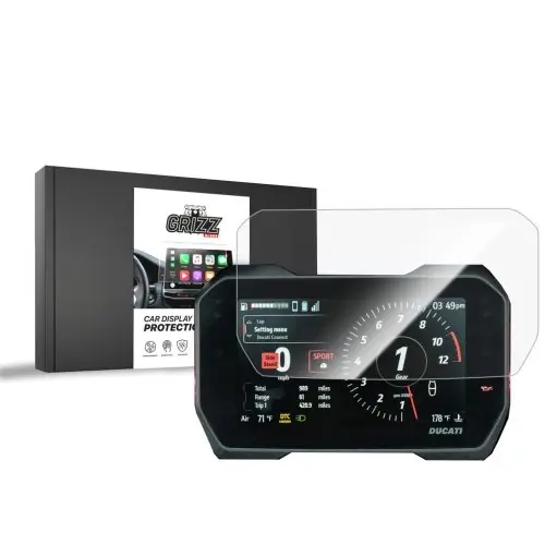 EgriAuto GRIZZ 1 darabos Motor Kijelzővédő fólia Ceramic Ducati Multistrada V4 7" (2024) Prémium