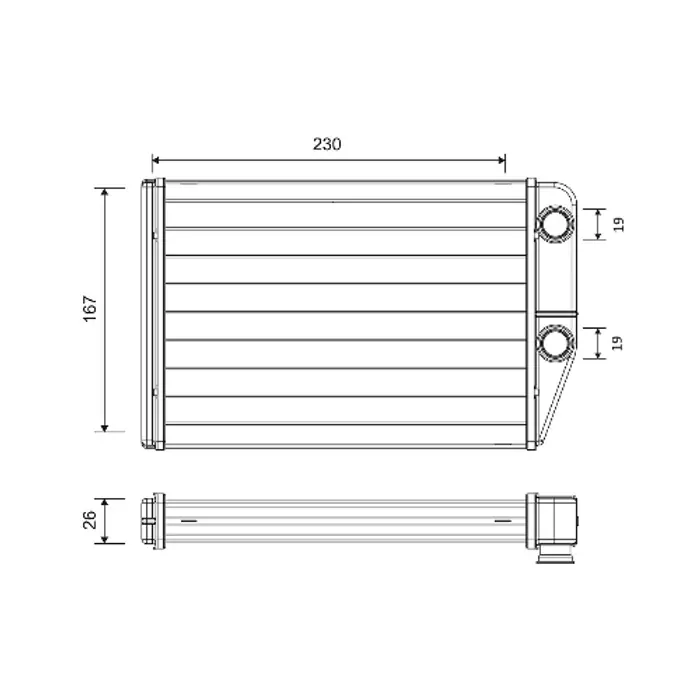 Alacsony ár Citroen Jumper II/Peugeot Boxer 2.2HDI, 3.0HDI új utángyártott fűtőradiátor