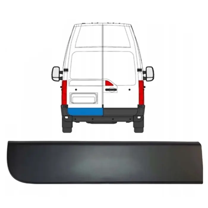 Legnépszerűbb Nissan NV400 új utángyártott hátsó csomagtérajtó díszléc bal oldal 2011-től