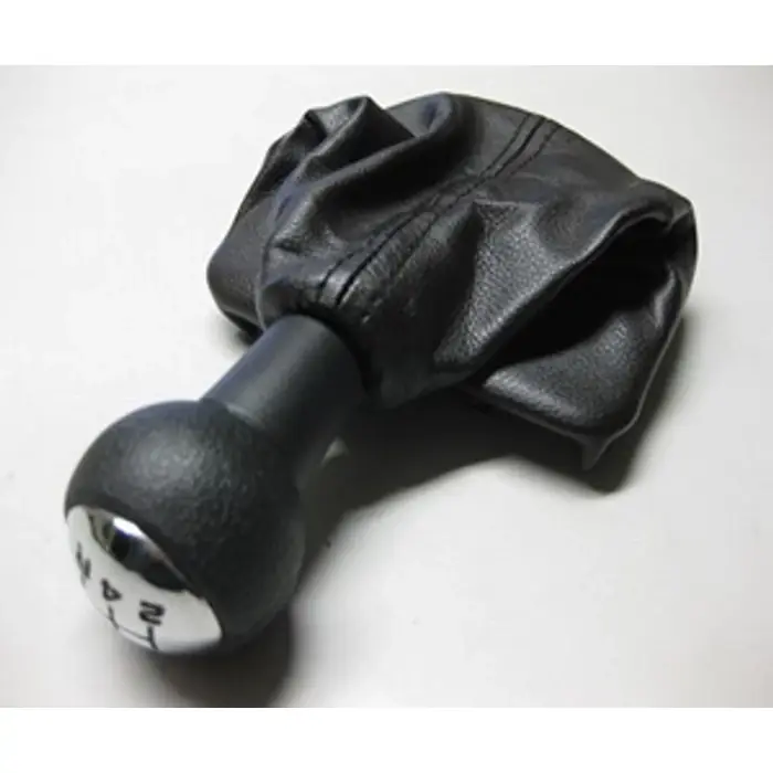 Peugeot 206+ új utángyártott fekete váltógomb króm kupakkal szoknyával 5 sebességes járművekhez 2000-2012-ig Csak ma